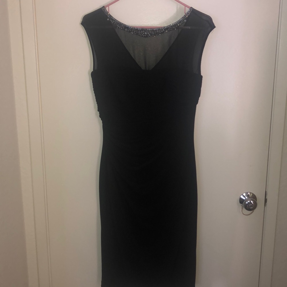 New Ralph Lauren Black Evening Formal Part Dress 6